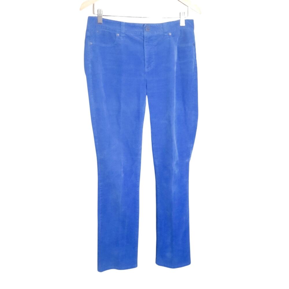 Talbots Womens Heritage 5 Pocket Cobalt Blue Corduroy Pants Size 6